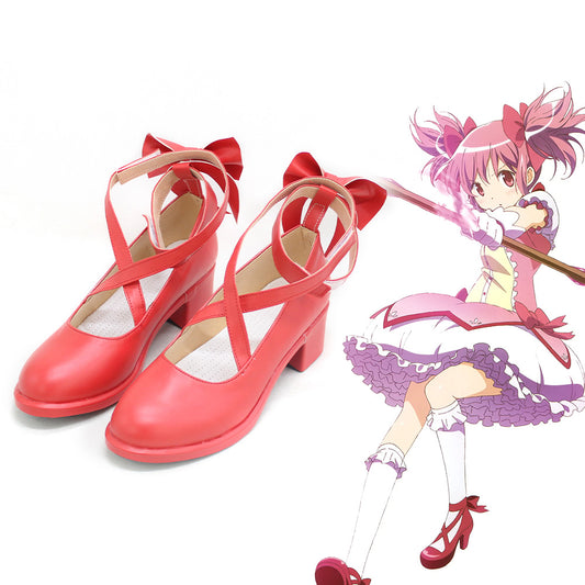 Anime Puella Magi Madoka Magica Cosplay Kaname Madoka Cosplay Shoes