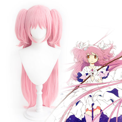 【In Stock】Anime Puella Magi Madoka Magica Cosplay Madoka Kaname Cosplay Wig Long Hair