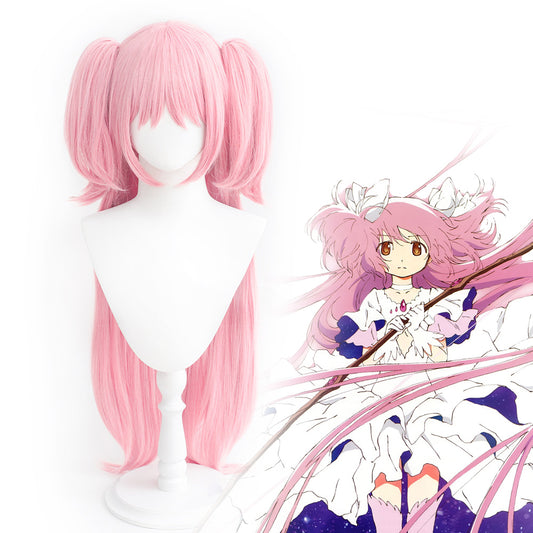 【In Stock】Anime Puella Magi Madoka Magica Cosplay Madoka Kaname Cosplay Wig Long Hair