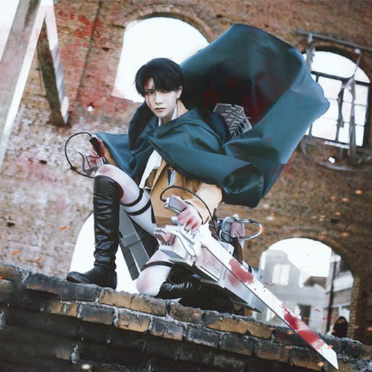 【In Stock】Anime Attack On Titan Cosplay Levi·Ackerman/Eren·Jaeger/Mikasa·Ackerman Cosplay Costume - Cosplay Costumes