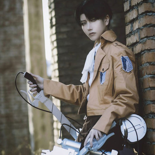 【In Stock】Anime Attack On Titan Cosplay Levi·Ackerman/Eren·Jaeger/Mikasa·Ackerman Cosplay Costume - Cosplay Costumes