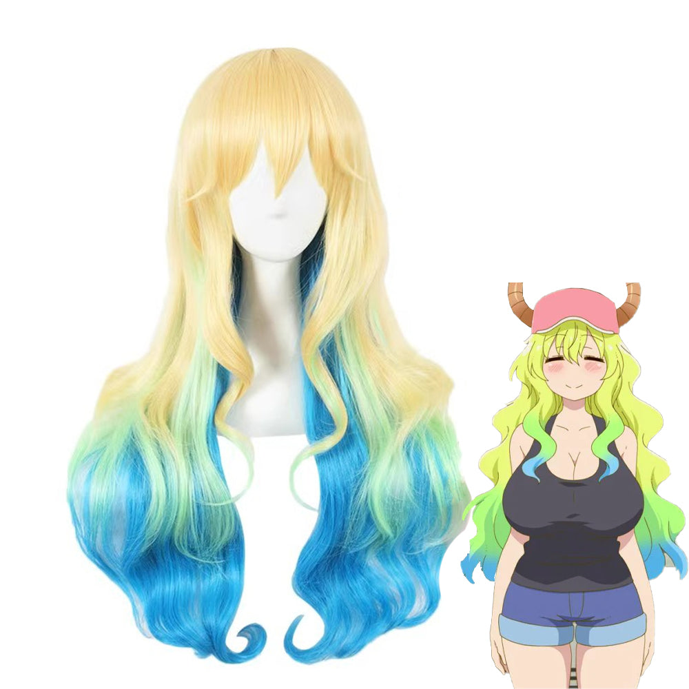 【In Stock】Anime Miss Kobayashi's Dragon Maid Cosplay Lucoa Cosplay Wig