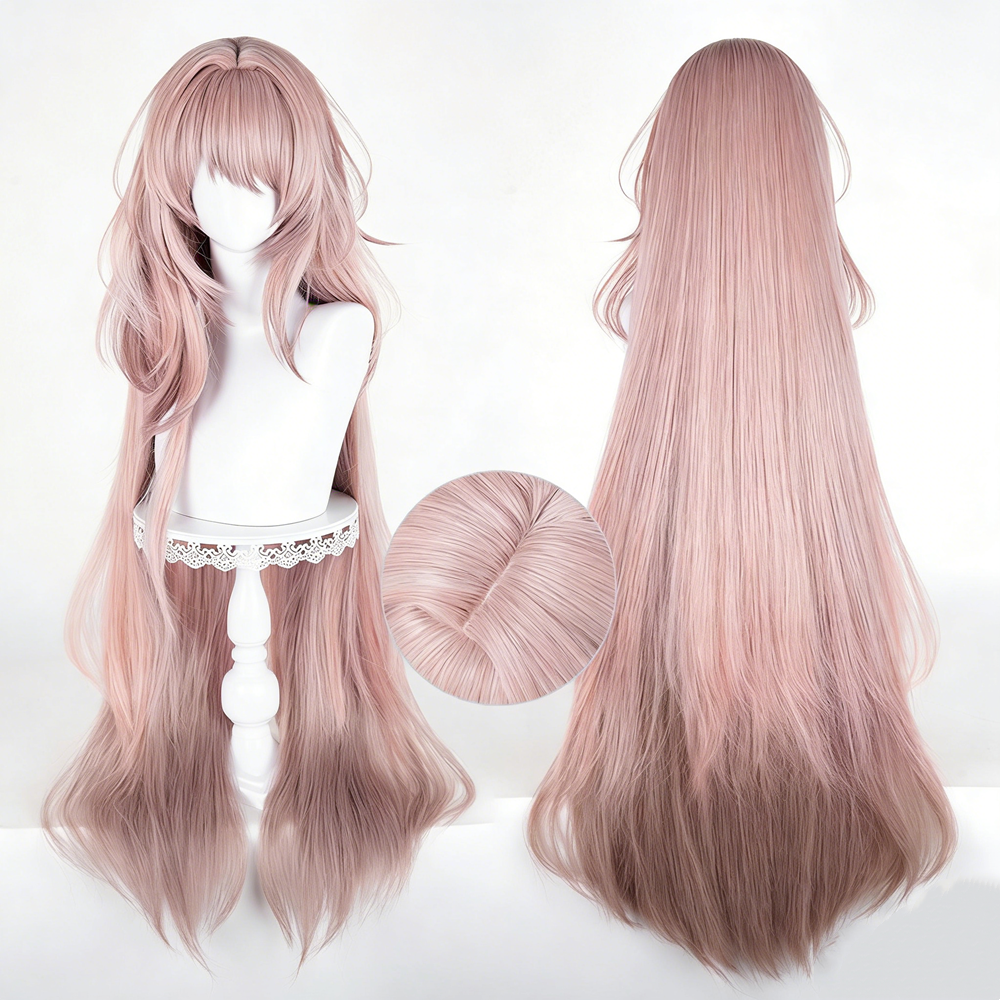 【In Stock】Game Arknights Cosplay Theresa Cosplay Wig Pink Color Long Hair