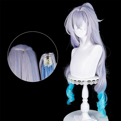 【In Stock】Game Honkai: Star Rail Cosplay Two-Phase Paradise SP Silver Wolf Cosplay Wig