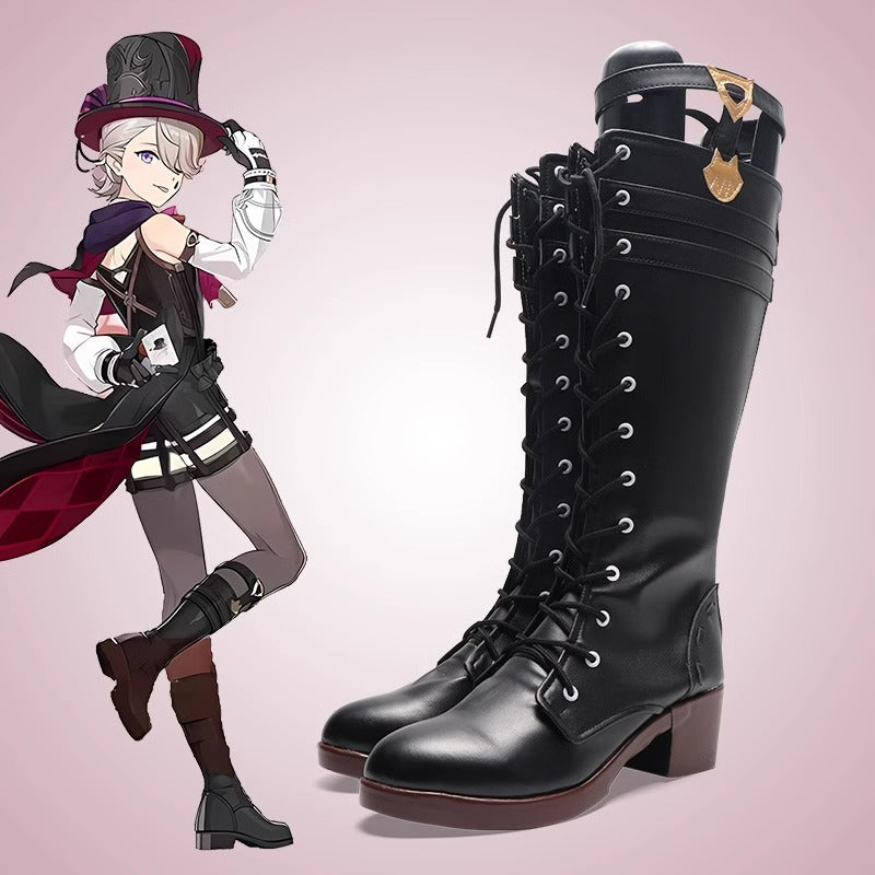 Game Genshin Impact Cosplay Lyney Cosplay Shoes - Cosplay Shoes Boots