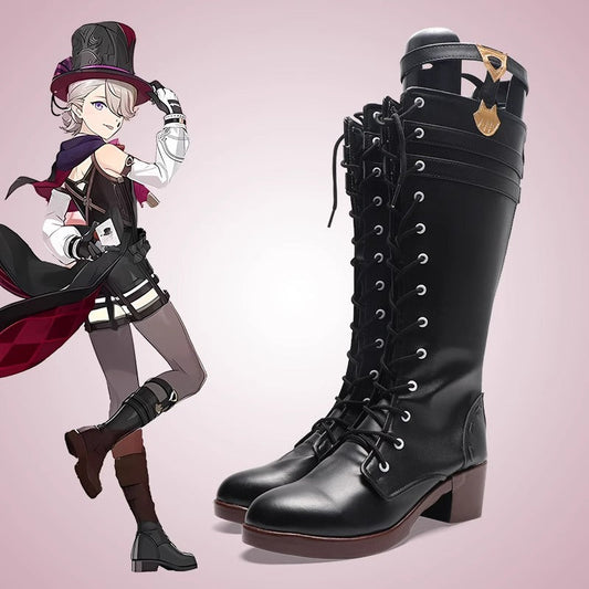 Game Genshin Impact Cosplay Lyney Cosplay Shoes - Cosplay Shoes Boots