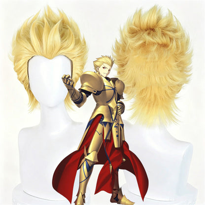 【In Stock】Game Fate/Stay Night Cosplay Gilgamesh ギルガメッシュKinpika Cosplay Wig