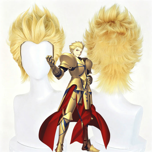 【In Stock】Game Fate/Stay Night Cosplay Gilgamesh ギルガメッシュKinpika Cosplay Wig
