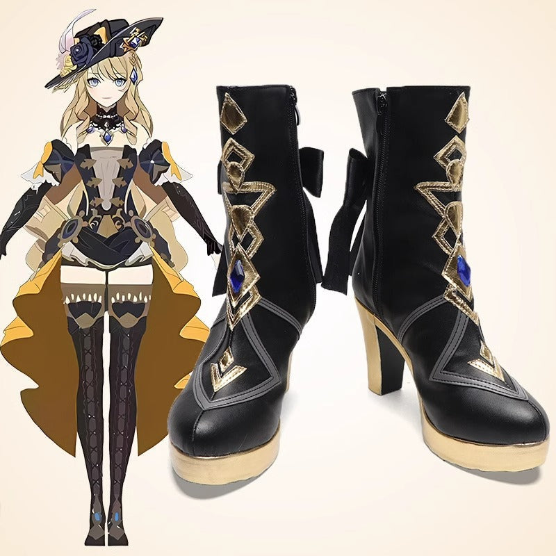 Game Genshin Impact Cosplay Navia Cosplay Shoes - Cosplay Shoes Boots