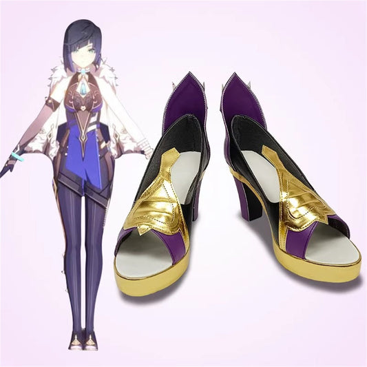 Game Genshin Impact Cosplay Yelan Cosplay Shoes - Cosplay Shoes Boots