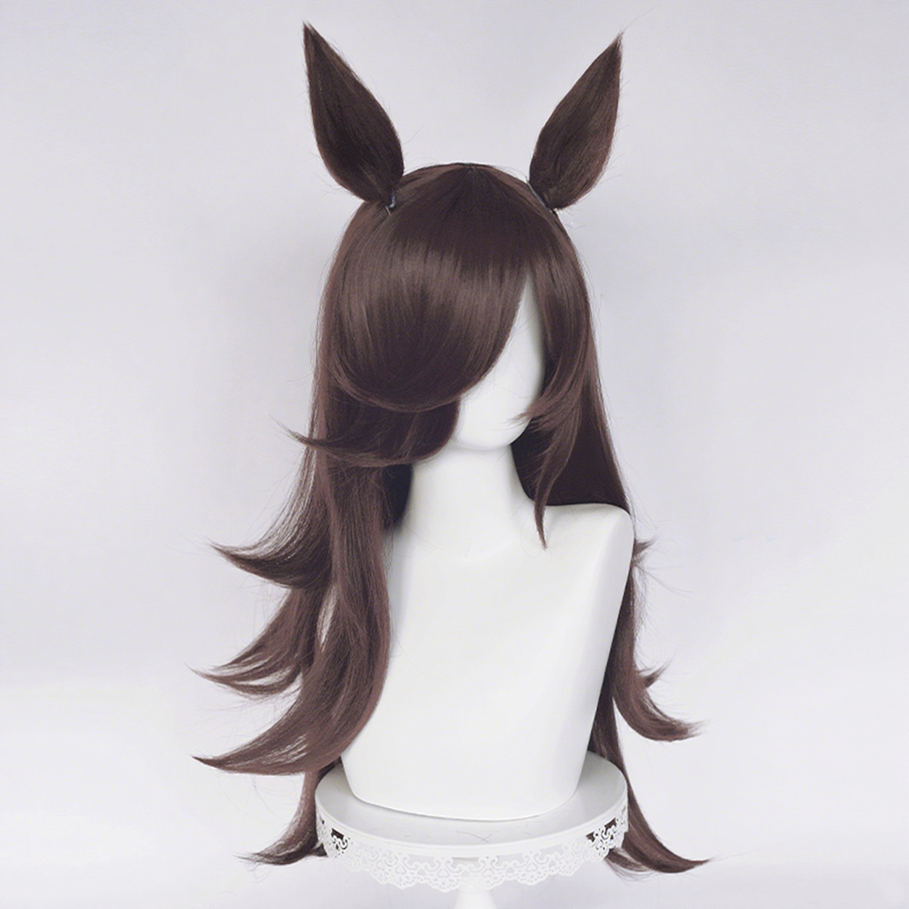 【In Stock】Game Umamusume:Pretty Derby Cosplay Rice Shower Cosplay Wig With Ears and Tail