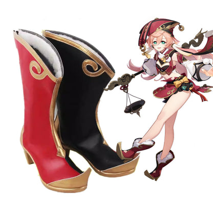Game Genshin Impact Cosplay Yanfei Cosplay Shoes - Cosplay Shoes Boots