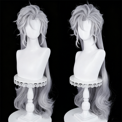 【In Stock】Game Love and Deepspace Cosplay Silverwing Demon Sylus シン 진운 Cosplay Wig