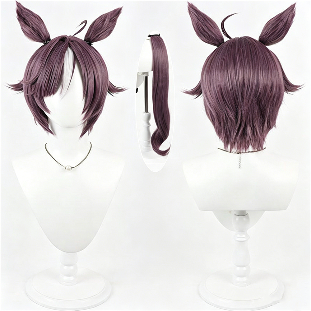 【In Stock】Game Umamusume:Pretty Derby Cosplay ビリーヴ Believe Cosplay Wig With Ears and Tail