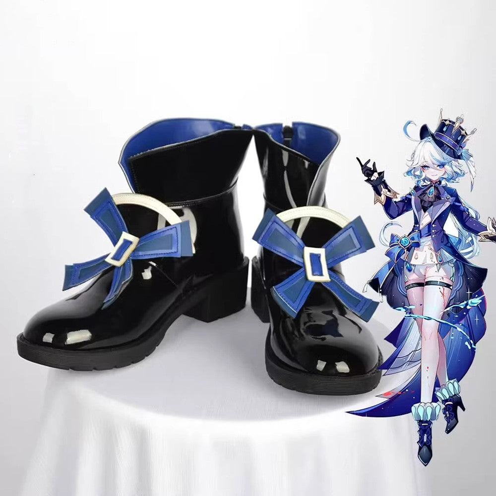 Game Genshin Impact Cosplay Furina Cosplay Shoes
