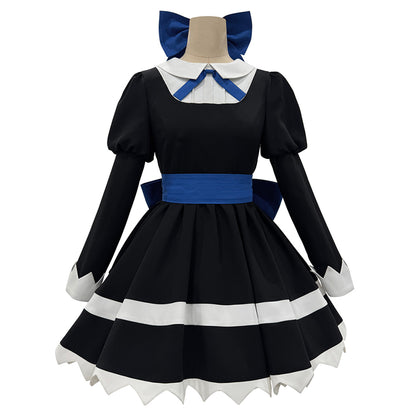 【In Stock】Anime Panty & Stocking with Garterbelt Cosplay Stocking Black Dress Cosplay Costume