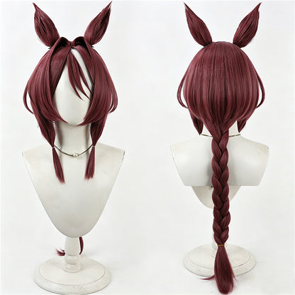 【In Stock】Game Umamusume:Pretty Derby Cosplay サクラチトセオー Sakura Chitose O Cosplay Wig With Ears and Tail