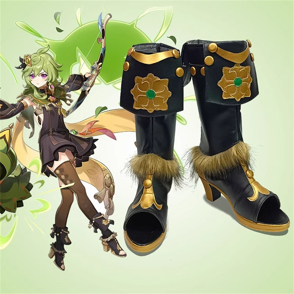 Game Genshin Impact Cosplay Collei Cosplay Shoes - Cosplay Shoes Boots