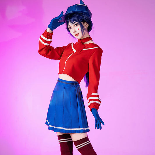 【In Stock】Game MiSide Cosplay Cap-Wearing Mita Cosplay Costume