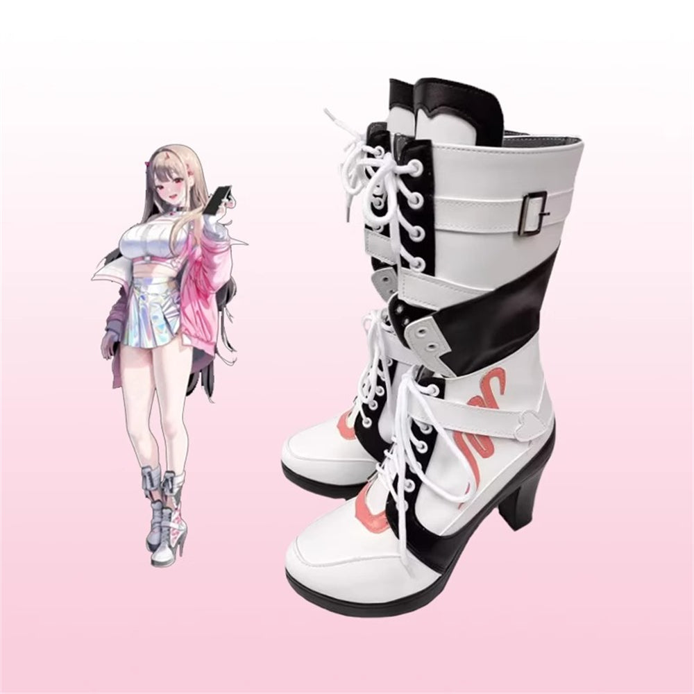 Game Goddess of Victory: Nikke Cosplay Viper White Color Long Boots Cosplay Shoes