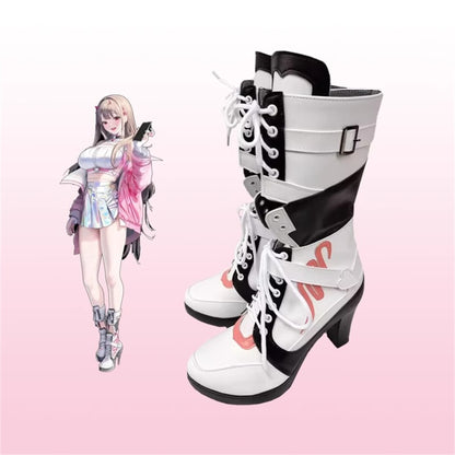 Game Goddess of Victory: Nikke Cosplay Viper White Color Long Boots Cosplay Shoes