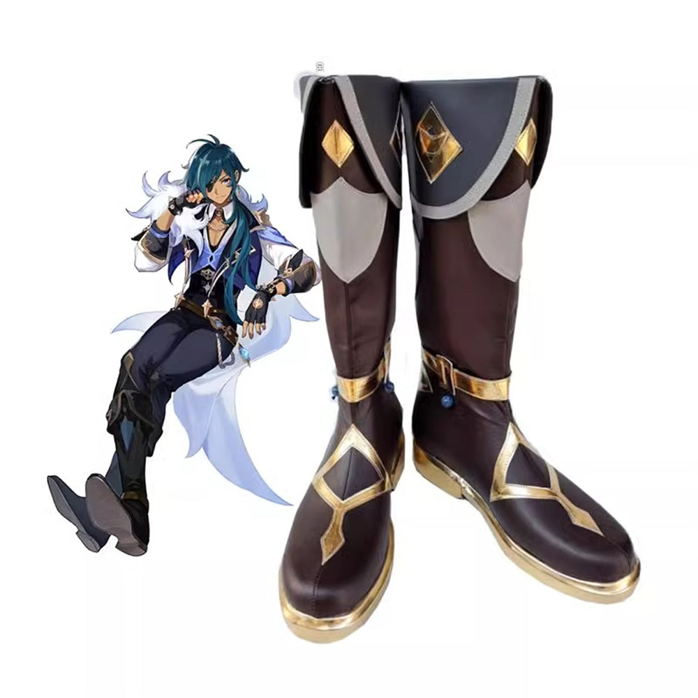 Game Genshin Impact Cosplay Kaeya Alberich Cosplay Shoes