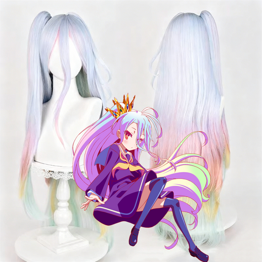 【In Stock】Anime ノーゲーム・ノーライフ No Game No Life Cosplay Shiro Cosplay Wig