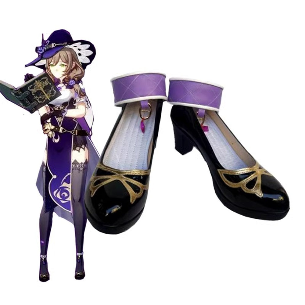 Game Genshin Impact Cosplay Lisa Cosplay Shoes - Cosplay Shoes Boots