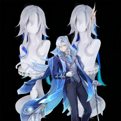 【In Stock】Game Genshin Impact Cosplay Neuvillette: Melusent Gift Cosplay Wig
