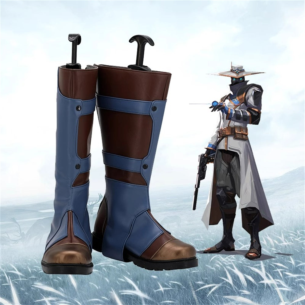 Game Valorant Cosplay Cypher Long Boots Cosplay Shoes