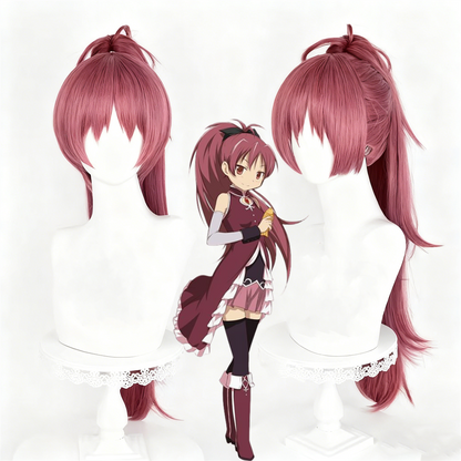 【In Stock】Anime Puella Magi Madoka Magica Cosplay Kyoko Sakura Cosplay Wig