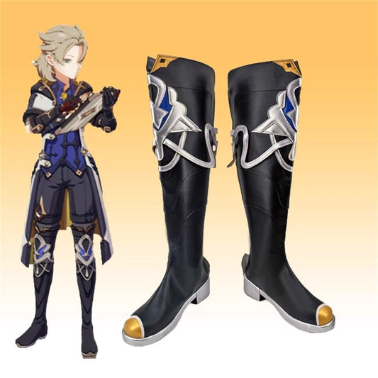 Game Genshin Impact Cosplay Albedo Cosplay Long Boots Cosplay Shoes - Cosplay Shoes Boots