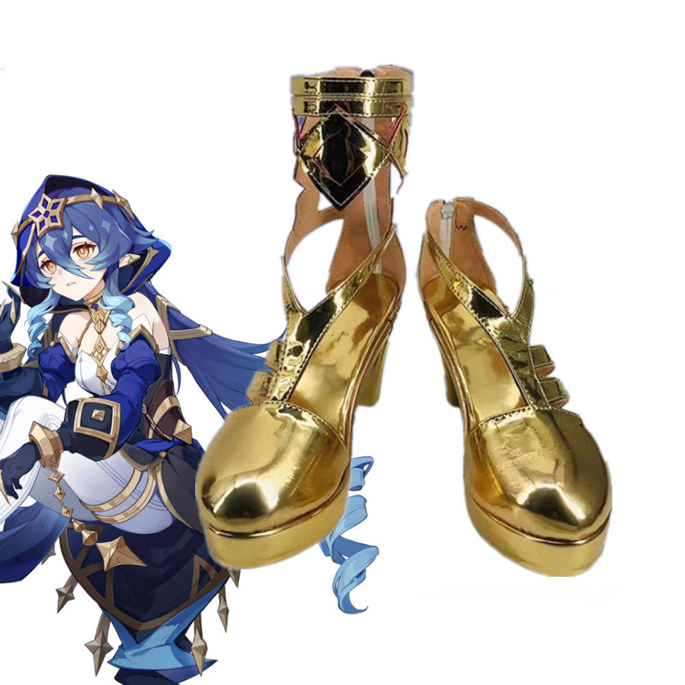 Game Genshin Impact Cosplay Layla Cosplay Shoes - Cosplay Shoes Boots