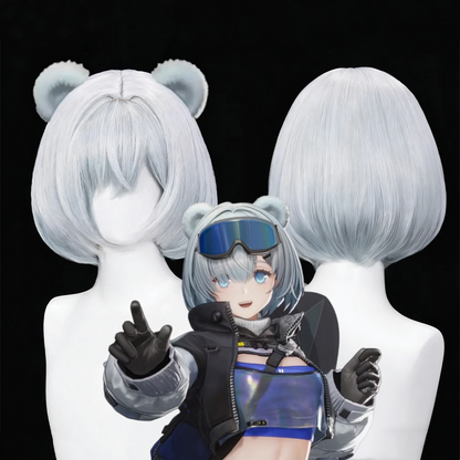 【In Stock】Game Arknights:Endfield Cosplay スノーシャイン 스노우샤인 Snowshine Cosplay Wig Wig Only Cosplay Wigs