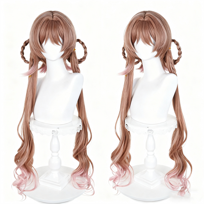 【In Stock】Game Arknights Cosplay DREAMLAND PLANET Eyjafjalla the Hvít Aska Cosplay Wig