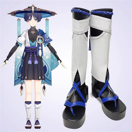 Game Genshin Impact Cosplay Wanderer Scaramouche Cosplay Shoes - Cosplay Shoes Boots