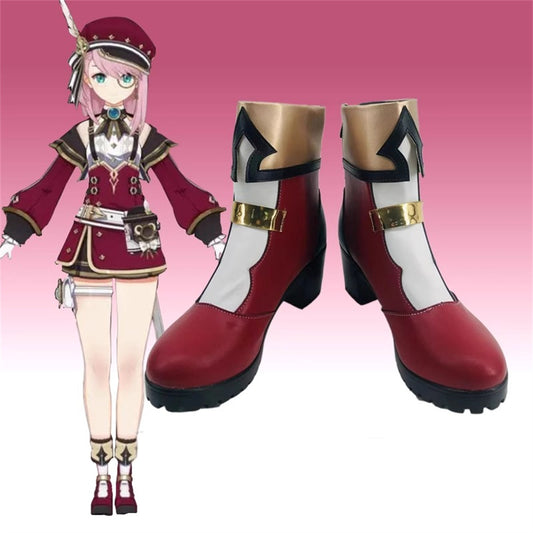 Game Genshin Impact Cosplay Charlotte Cosplay Shoes