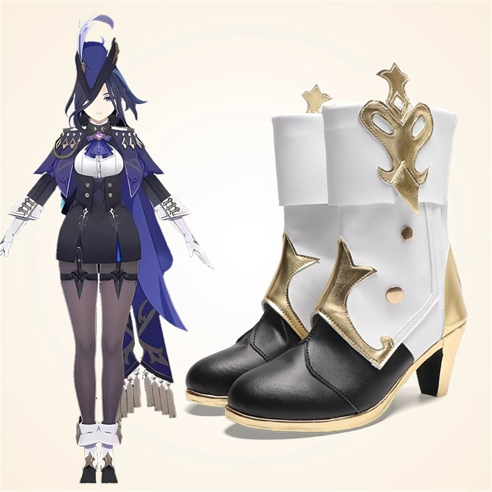 Game Genshin Impact Cosplay Clorinde Cosplay Shoes