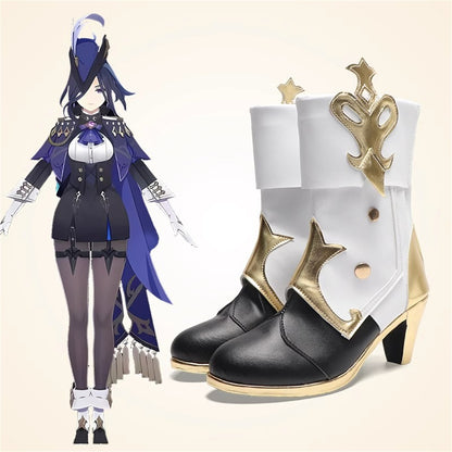 Game Genshin Impact Cosplay Clorinde Cosplay Shoes