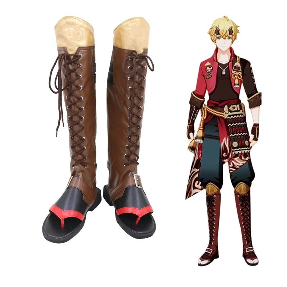 Game Genshin Impact Cosplay Thoma Cosplay Shoes - Cosplay Shoes Boots