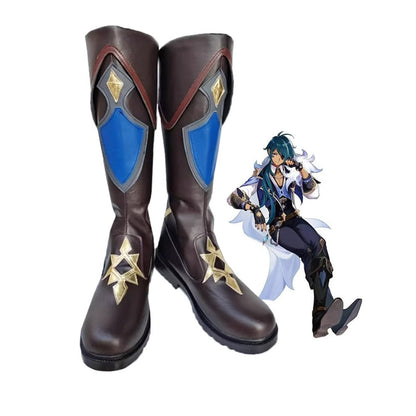 Game Genshin Impact Cosplay Kaeya Alberich Cosplay Shoes - Cosplay Shoes Boots