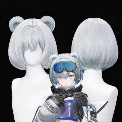 【In Stock】Game Arknights:Endfield Cosplay スノーシャイン 스노우샤인 Snowshine Cosplay Wig Wig Only Cosplay Wigs