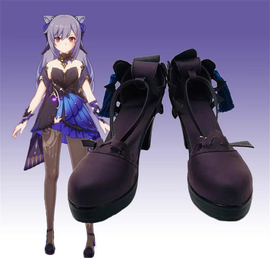 Game Genshin Impact Cosplay Keqing Cosplay Shoes - Cosplay Shoes Boots