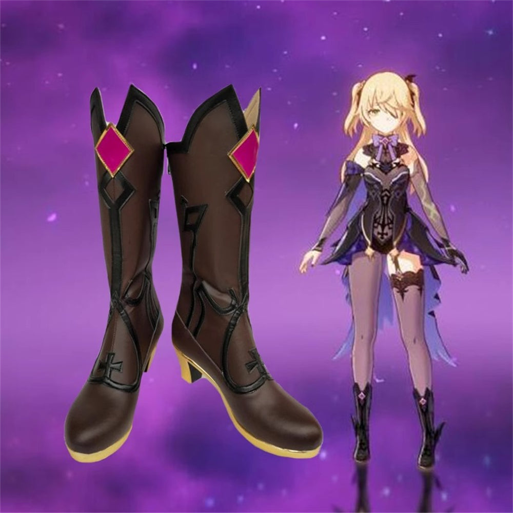 Game Genshin Impact Cosplay Fischl von Luftschloss Narfidort Cosplay Shoes - Cosplay Shoes Boots