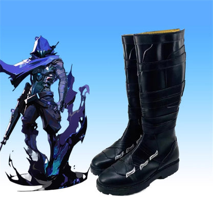 Game Valorant Cosplay Omen Cosplay Shoes Long Boots