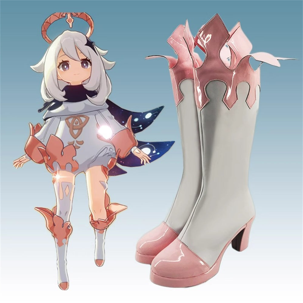 Game Genshin Impact Cosplay Paimon Cosplay Shoes - Cosplay Shoes Boots