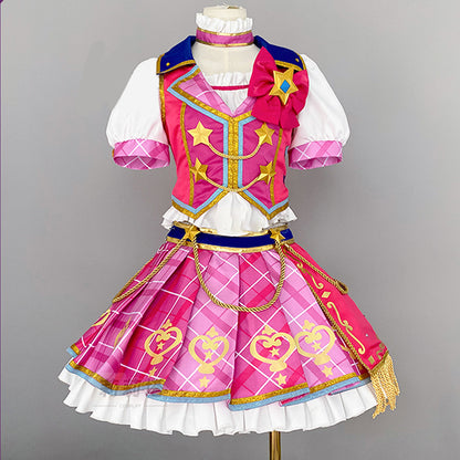 【In Stock】Anime Aikatsu! Cosplay Nijino Yume School Uniform Cosplay Costume