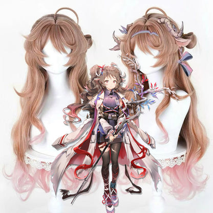 【In Stock】Game Arknights Cosplay Eyjafjalla the Hvít Aska One More Story Cosplay Wig