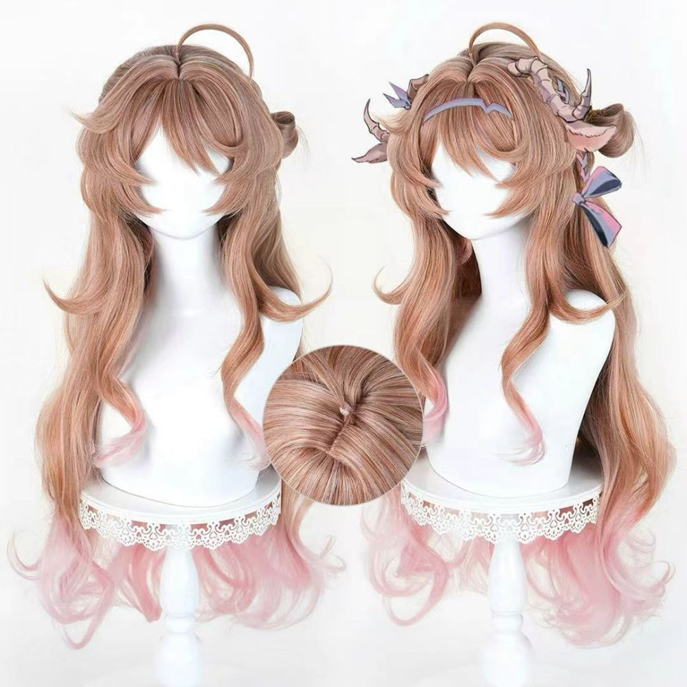 【In Stock】Game Arknights Cosplay Eyjafjalla the Hvít Aska One More Story Cosplay Wig