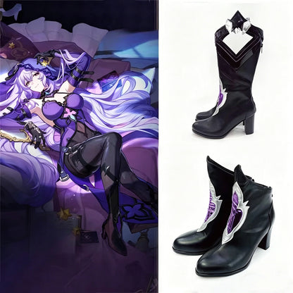 Game Honkai: Star Rail Cosplay Black Swan Cosplay Shoes